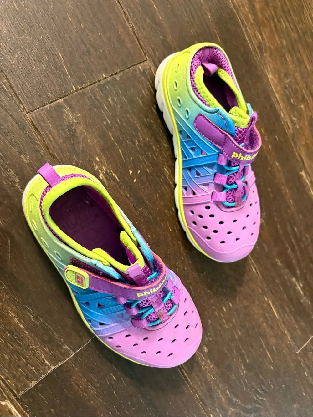 Kids' Multicolor Sport Sandals - Pink, Blue & Lime